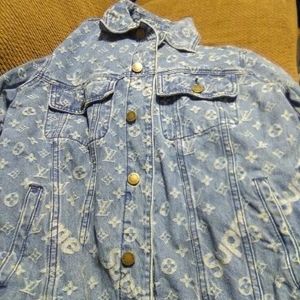 supreme louis vuitton jean jacket